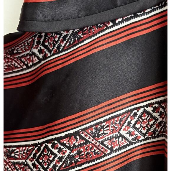 Veronica Beard Ivy Flounce Silk Wrap Style Dress 6 Red Black Party Boho Indie - Picture 16 of 16